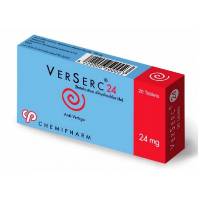 Verserc 24  mg ( Betahistine ) 30 tablets
